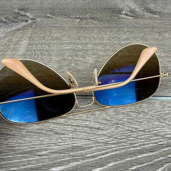 Ray-Ban 58014 Gold Metal Frame Aviator Sunglasses Brown Lenses **Frames Only** - Picture 14 of 14